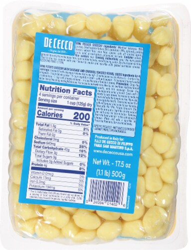 De Cecco Mini Potato Gnocchi Perspective: back
