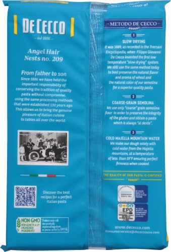 De Cecco Capelli Angel Hair Nests Perspective: back