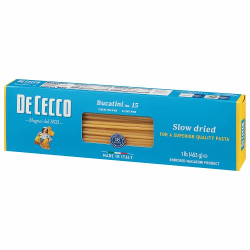 De Cecco Slow Dried No. 15 Bucatini 1 lb Perspective: back