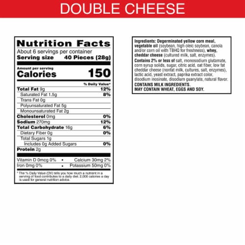 Cheez-It® Puff'd Double Cheese Cheesy Baked Snacks Perspective: back