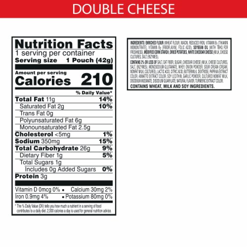 Cheez-It® Snap'd Double Cheese Cracker Chips Perspective: back