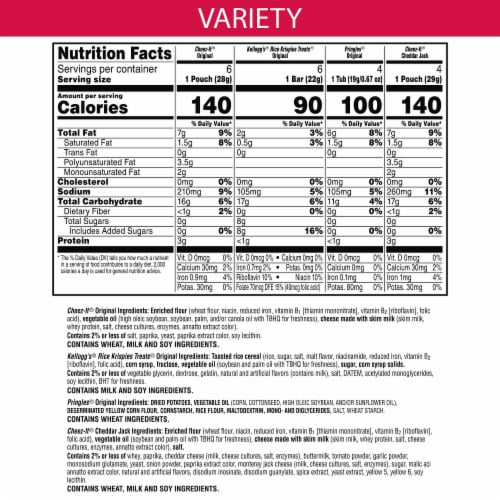 Kellogg's Mega Variety Pack Perspective: back