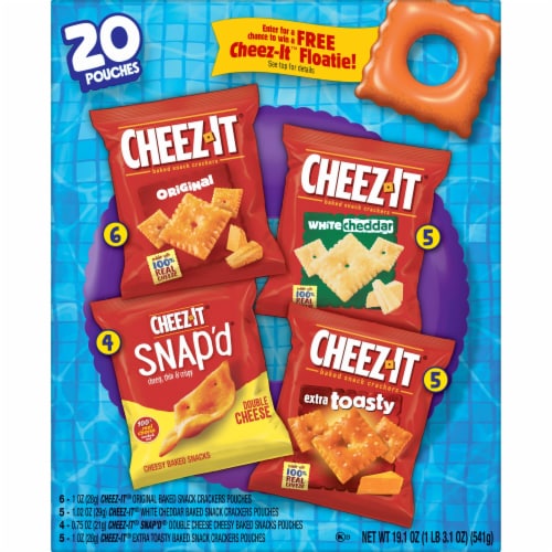 Cheez-It® Classic Mix Cheese Crackers Variety Pack Perspective: back