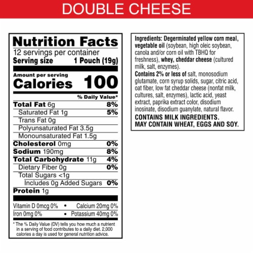 Cheez-It® Puff'd™ Double Cheese Cheese Crackers Multipack Perspective: back