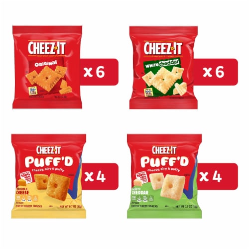 Cheez-It® Cheese Crackers Variety Pack Perspective: back
