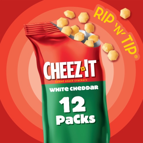 Cheez-It® Gripz White Cheddar Cheese Crackers Multipack Perspective: back