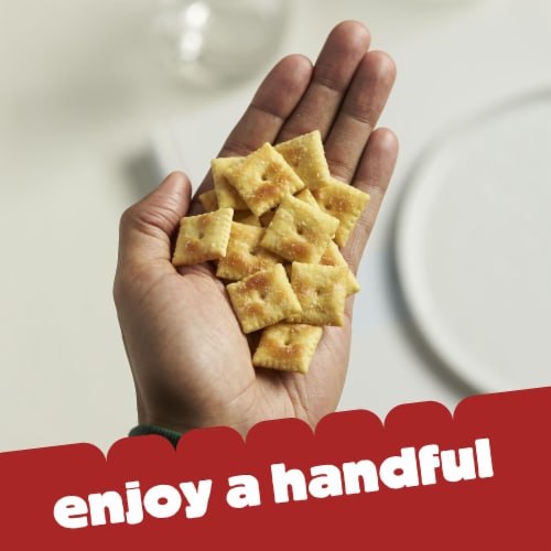 Cheez-It® White Cheddar Baked Snack Cheese Snack Crackers Perspective: back