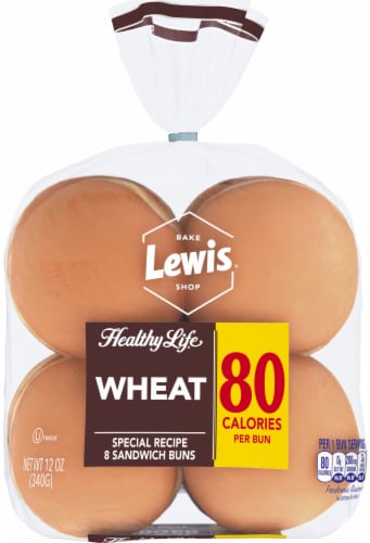 Healthy Life Lewis Wheat Sandwich Buns Perspective: back