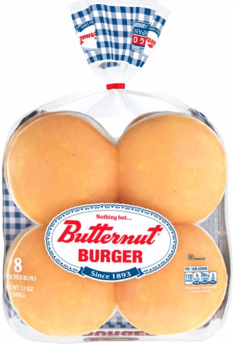 Butternut Hamburger Buns Perspective: back