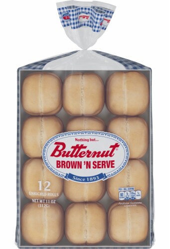 Butternut Brown 'n Serve Rolls Perspective: back