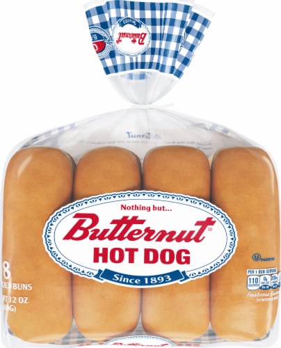 Butternut Hot Dog Buns Perspective: back