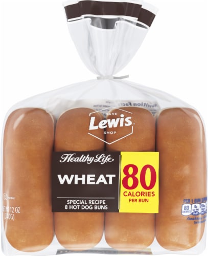 Healthy Life Wheat Hot Dog Buns Perspective: back