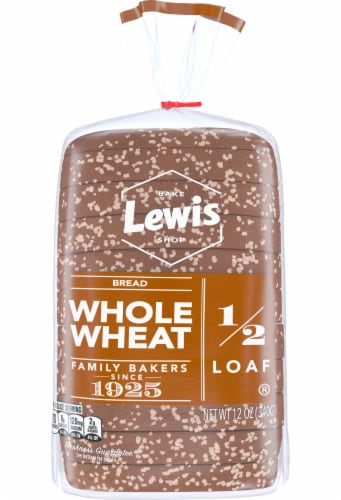 Lewis Bake Shop Half Loaf 100% Whole Wheat Bread Perspective: back