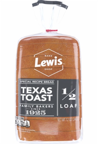 Lewis Bake Shop Half Loaf Texas Toast Perspective: back