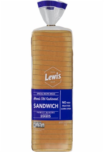 Lewis Bake Shop Mom's Old Fashion White Sandwich Bread Perspective: back
