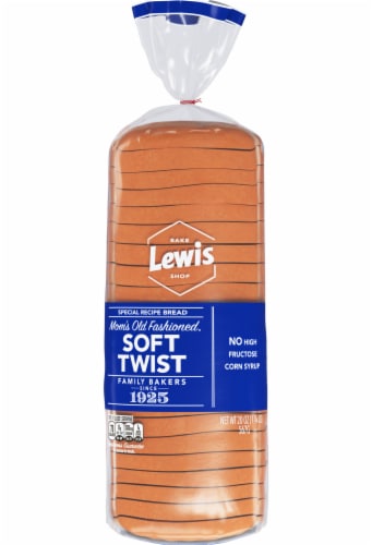 Lewis Bake Shop White Soft Twist Bread Perspective: back
