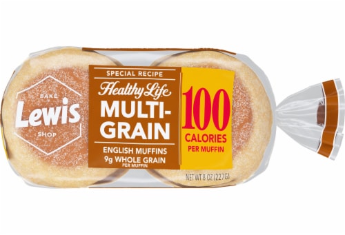 Lewis Bake Shop Healthy Life Multi-Grain English Muffins Perspective: back
