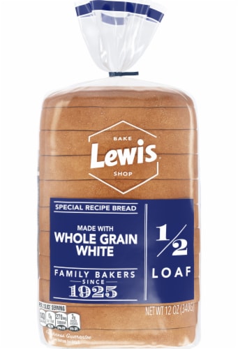 Lewis Bake Shop Whole Grain White Half Loaf Bread Perspective: back