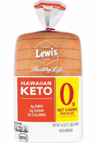 Lewis Bake Shop Healthy Life Hawaiian Keto Bread Perspective: back