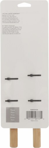 KitchenAid® Mini Spatula Set - Red / Matte Gray Perspective: back
