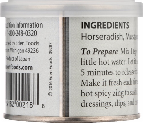 Eden® Foods Wasabi Powder Perspective: back