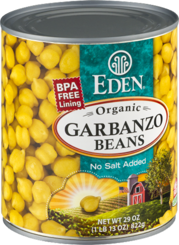Eden Organic Garbanzo Beans Perspective: back