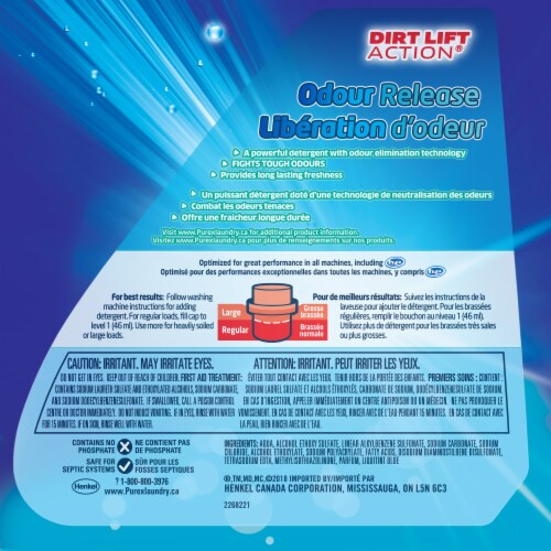 Purex Dirt Lift Action Odor Release Liquid Laundry Detergent Perspective: back