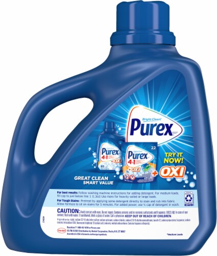Purex Dirt Lift Action After the Rain Liquid Laundry Detergent Perspective: back