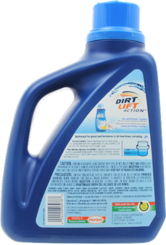 Purex Dirt Action Lift with Crystals Liquid Laundry Detergent Perspective: back