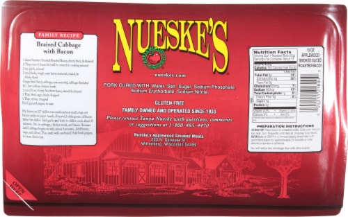Nueske's Applewood Smoked Sliced Bacon Perspective: back