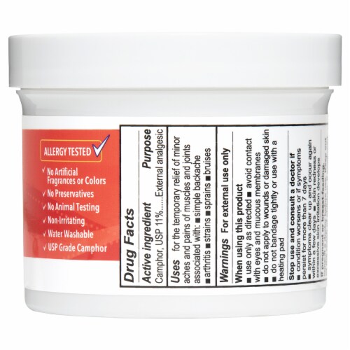 De La Cruz Muscle and Joint Pain Relieving Ointment with 11% Camphor, 5.5 oz Jumbo size Perspective: back