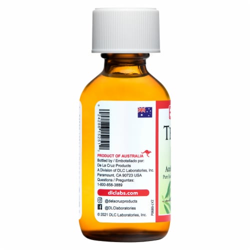 De La Cruz Tea Tree Essentail Oil, 1 oz Perspective: back