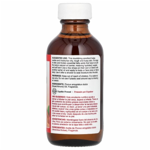 De La Cruz® Aceite De Almendras Perspective: back
