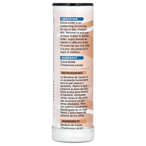 De La Cruz® 100% Cocoa Butter Body Cream Perspective: back