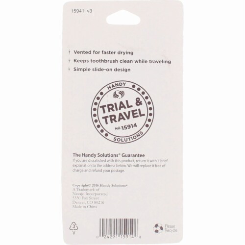Handy Solutions® Toothbrush Covers Perspective: back