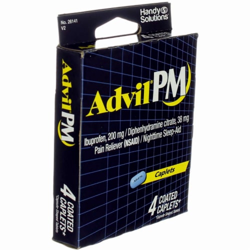 Advil PM Coated Caplets Perspective: back