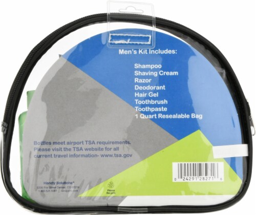 Handy Solutions® Premium Men's Travel Kit Perspective: back