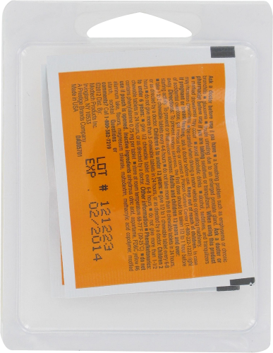 Dramamine Tablets Perspective: back