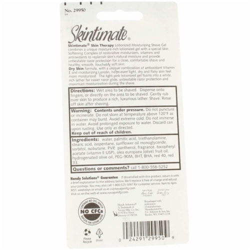 Skintimate Signature Scents Shave Gel, Raspberry Rain, 2.75 oz Perspective: back