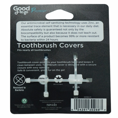 Good To Go Premier® Toothbrush Covers Perspective: back