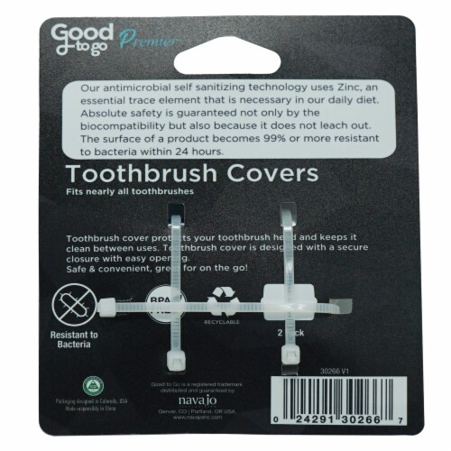 Good To Go Premier® Toothbrush Covers Perspective: back