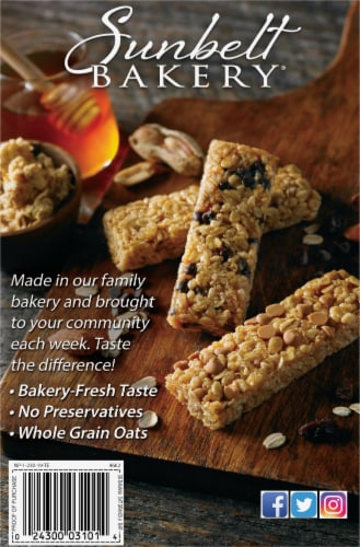 Sunbelt Bakery Banana Oat Chewy Granola Bars Perspective: back