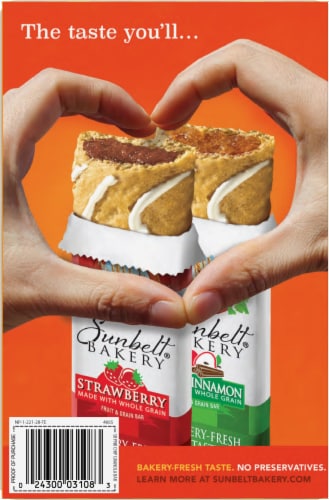 Sunbelt Bakery® Peanut Butter Chip Chewy Granola Bars Perspective: back