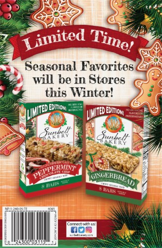 Sunbelt Bakery Gingerbread Chewy Granola Bars Perspective: back