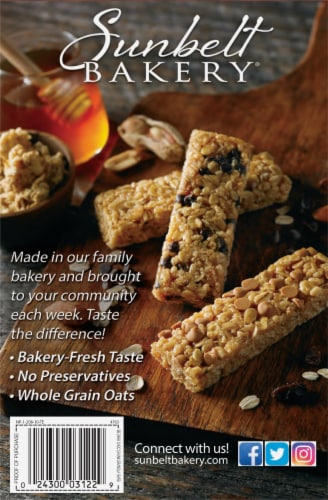 Sunbelt Bakery Dark Chocolate Chunk Chewy Granola Bars Perspective: back