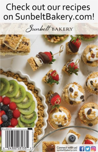 Sunbelt Bakery Peaches & Cream Fruit and Grain Bars Perspective: back