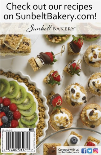 Sunbelt Bakery® Blueberry Fruit & Grain Bars Perspective: back