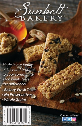 Sunbelt Bakery Strawberry Fruit & Grain Bars Perspective: back