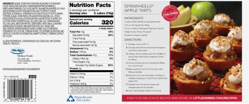 Little Debbie® Vanilla Fall Party Cakes Family Pack Perspective: back