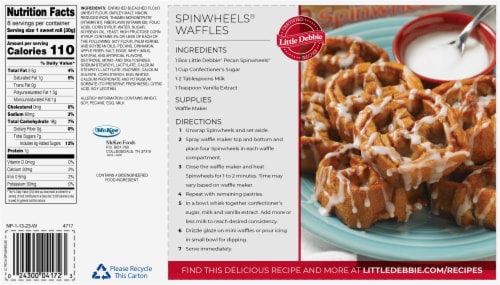 Little Debbie® Pecan Spinwheels® Sweet Rolls Perspective: back